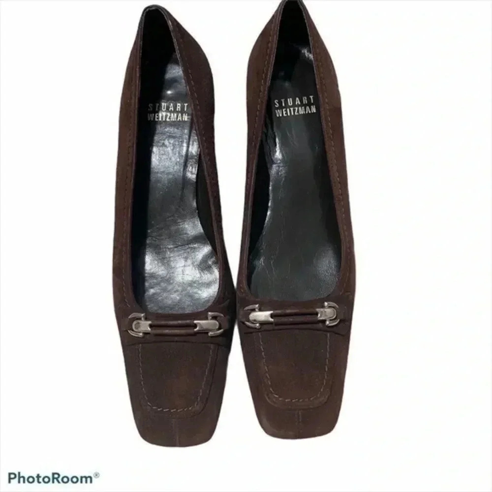 Stuart weitzman suede brown shoes 5.5
